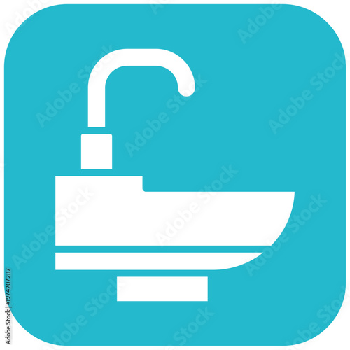 Hair Wash Sink Icon