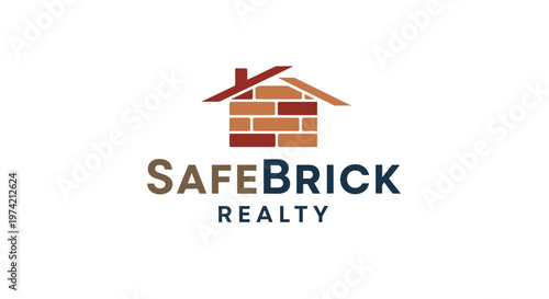 Safebrick Realty Company Logo Design 1.