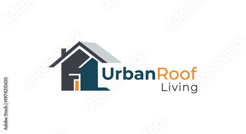 Urban Roof Living House Logo Design.