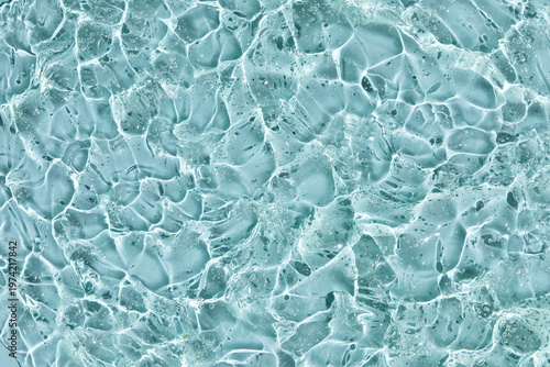 Obraz na płótnie Transparent liquid gel smudge blue texture