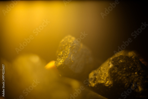 Macro photography of charcoal is a beautiful color