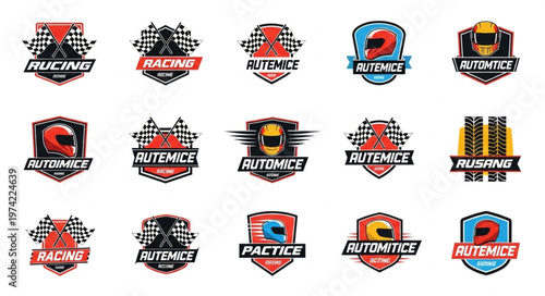 Collection of Racing and Automotive Themed Logo Designs.
