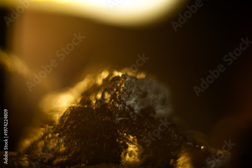 Macro photography of charcoal is a beautiful color