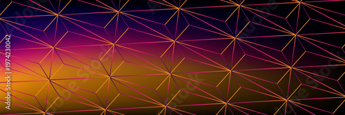 Dark black and gray white horizontal hexagonal technology abstract vector background. red bright energy flashes under hexagon in futuristic modern technology wide banner. Dark gray honeycomb texture