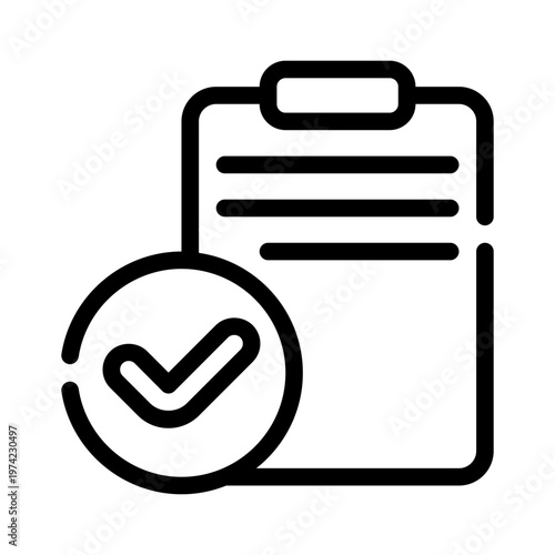 clipboardcheck line icon