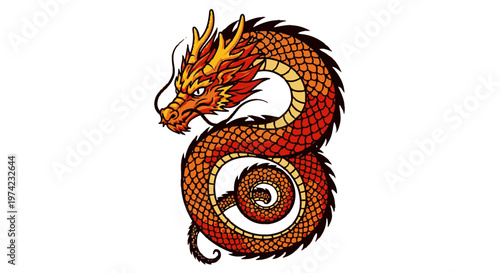 Dragon Mythical Creature Red Scales.