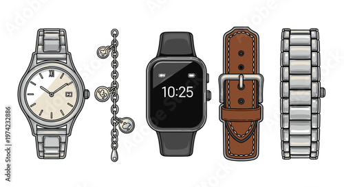 Smartwatch and watch accessories collection.