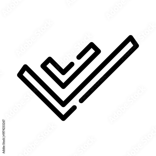 doublecheck line icon