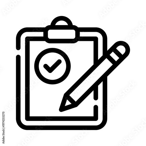 editchecklist line icon