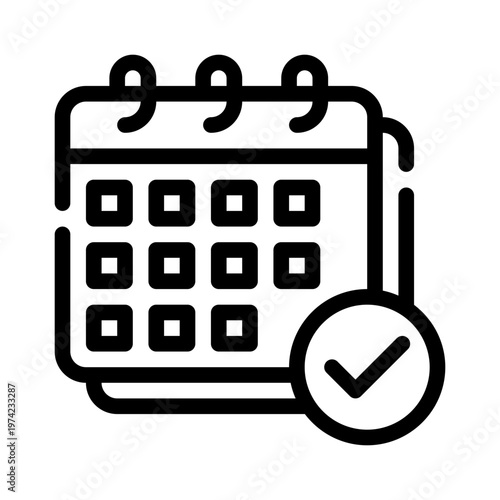 schedule line icon