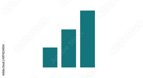 Free Download Digital signal strength icon with three rising bars - GFXLoad