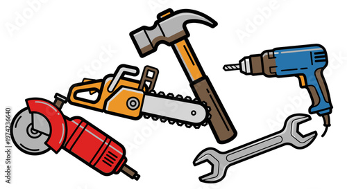 Collection of various hand tools 1.