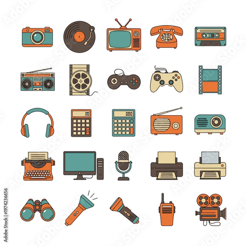 Retro Technology Icons: Vintage Gadgets and Electronics Collection