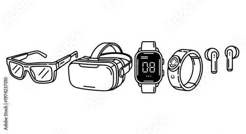 Smartwatch and wearable technology accessories.