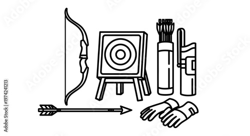 Archery equipment for target shooting sports.