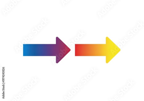 A colorful double headed arrow pointing in opposite directions Free Download A colorful double headed arrow pointing in opposite directions - GFXLoad