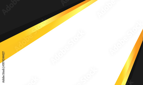 Black, gold, and white angular shapes form a modern backdrop, perfect for digital designs, websites, posters, and branding materials.