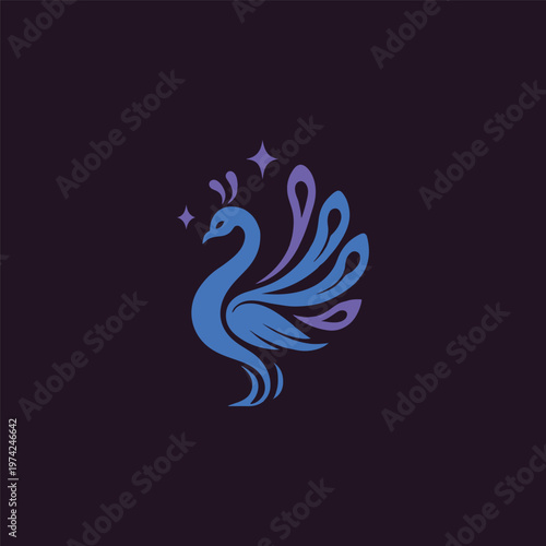 Peacock Magical Logo