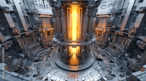 Plasma physics model inside a fusion reactor 
