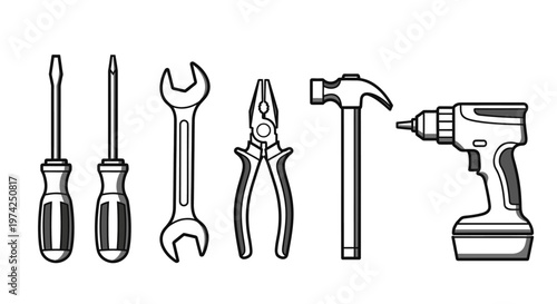 Collection of various hand tools 12.