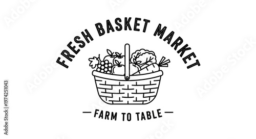 Fresh farm produce in basket.