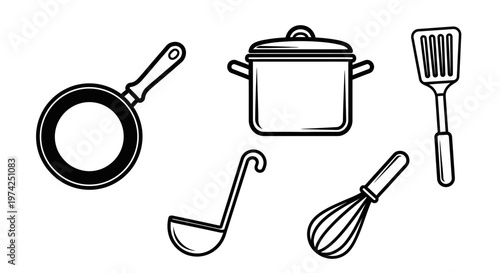Kitchen Cooking Utensils and Pots 1.