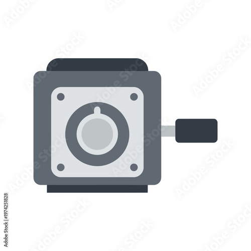 Pencil Sharpener Icon Vector Illustration Isolated on White Background for School Supplies