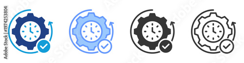 Real Time Update icon set multiple style collection