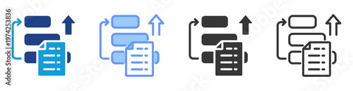 Order Prioritization icon set multiple style collection