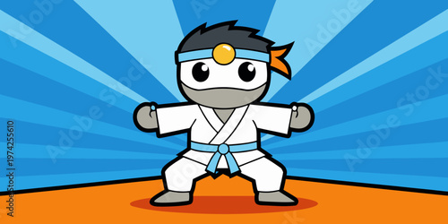 karate silhouette background
