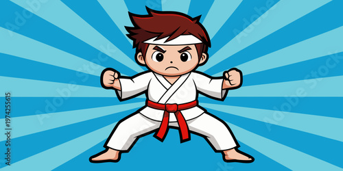 karate silhouette background
