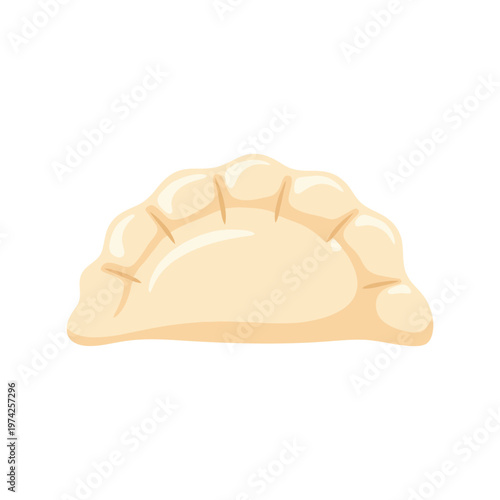 Dumpling vector illustration isolated on white background for Asian food design projects