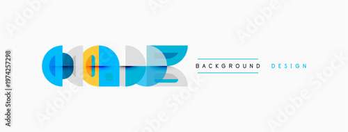 Abstract geometric shapes, blue, turquoise, light gray. Minimalist design element for backgrounds, modern aesthetic.