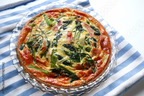 ほうれん草とベーコンのキッシュ