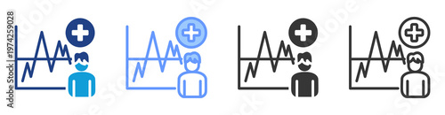 Individual Variability icon set multiple style collection