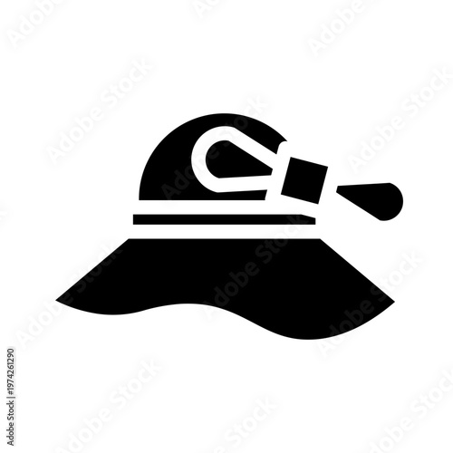 hat glyph icon