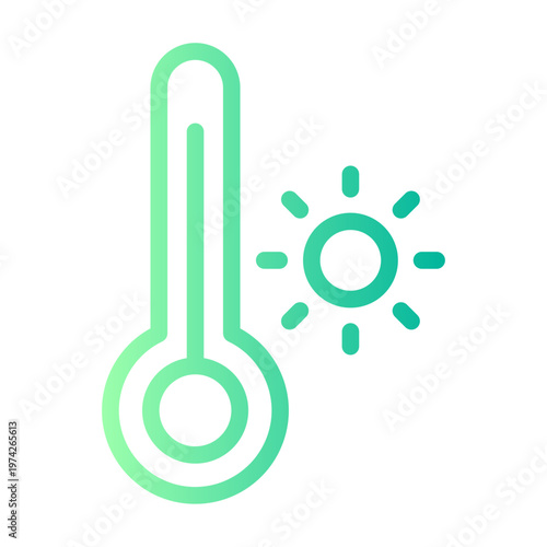thermometer gradient icon
