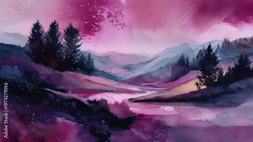 sunrise in mountains