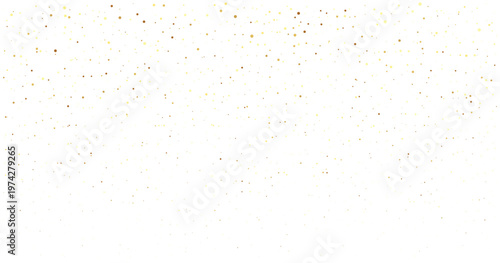 Falling gold dots on transparent checkered background abstract background