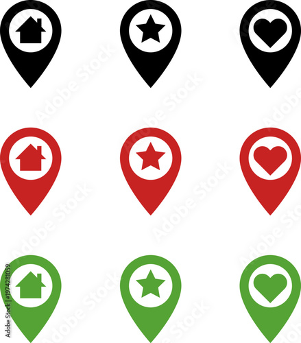 Free Download Map markers, checkboxes, and location icons collection - GFXLoad