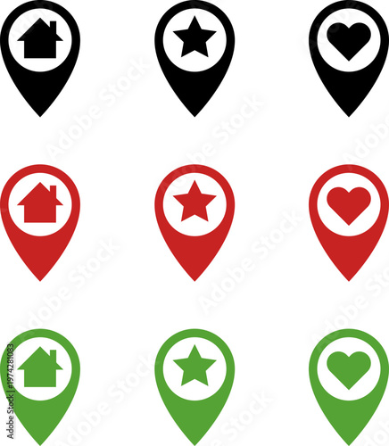 Free Download Map markers, checkboxes, and location icons collection - GFXLoad
