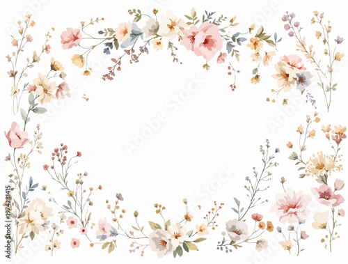 Whimsical floral drawings featuring charming blossoms arranged in a neat and aesthetically pleasing format.