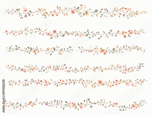 Tiny flowers whispering beauty in a peaceful and airy composition