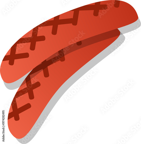 grilled sausages with crispy char marks, street food style, juicy and flavorful ready to eat