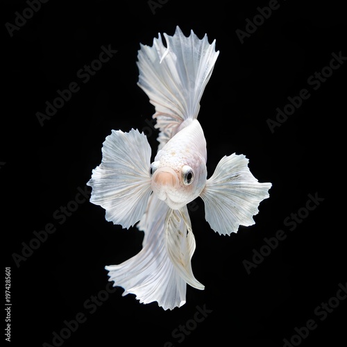 siamese fighting fish isolated