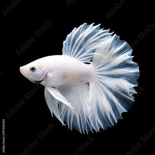 siamese fighting fish isolated