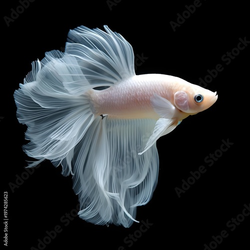 siamese fighting fish isolated