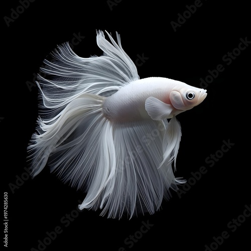 siamese fighting fish isolated