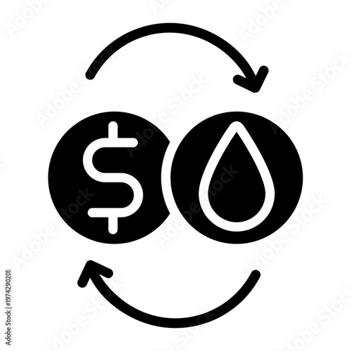 Oil icon vector. Fuel Illustration sign. Petroleum symbol. petrol logo.