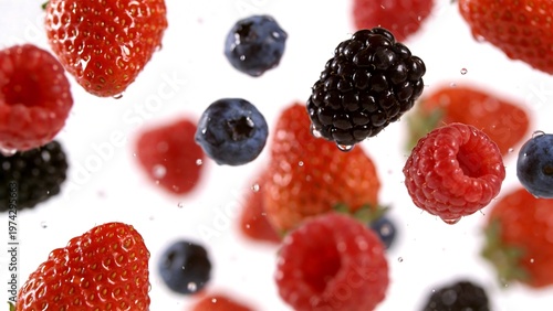 Fresh Berries in Water